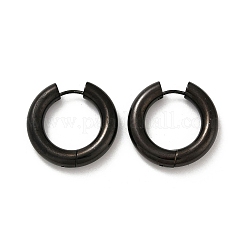 Серьги-кольца из нержавеющей стали 202 для полировки&nbsp;EJEW-M106-02EB-05