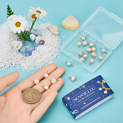 Ciondoli per connettori di patate con perle d'acqua dolce naturali coltivate&nbsp;PALLOY-SC00010