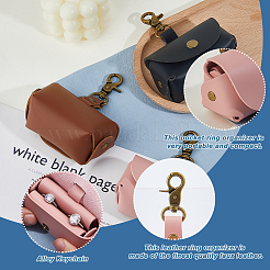 Geschenkboxen zur Ringaufbewahrung aus PU-Leder mit Eisenringen und Verschlüssen&nbsp;AJEW-WH0348-484C