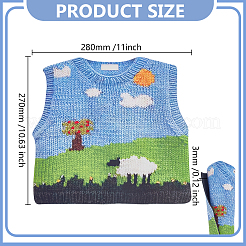 Tapis de souris en caoutchouc et tissu&nbsp;AJEW-WH0794-46