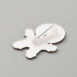 Broche de acrílico de navidad&nbsp;JEWB-WH0030-12E
