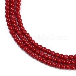 Chapelets de perles en corail synthétique&nbsp;X-CORA-M003-01