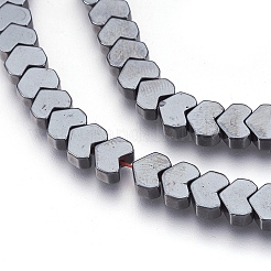 Non magnetici fili di perline di ematite sintetico&nbsp;G-I208-06-A