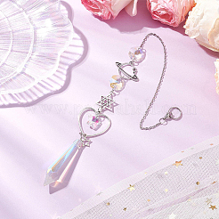 1 шт. сплав планета луна подвесные украшения&nbsp;AJEW-CN0001-06