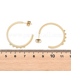 Boucles d'oreilles à tige en acier inoxydable 304&nbsp;STAS-C182-01A-G
