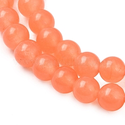 Chapelets de perles en jade de malaisie naturelle et teinte&nbsp;X-G-A146-6mm-A07-01
