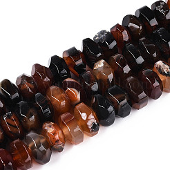 Chapelets de perles d'agate naturelle&nbsp;G-N356-01A-02
