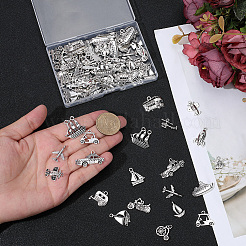 80 pièces 16 styles pendentifs en alliage de style tibétain&nbsp;FIND-BM0001-44