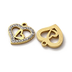 Pendentifs en strass et argile en acier inoxydable 304&nbsp;STAS-P406-17B-G