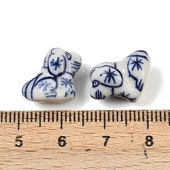 Blau-weiße Porzellanperlen mit Tiermotiven&nbsp;PORC-Z007-05