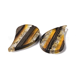 Подвески из прозрачной смолы и ореха&nbsp;RESI-N025-044