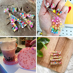 2800 шт. 10 стиля кабошонов из полимерной глины ручной работы&nbsp;CLAY-SW0001-02