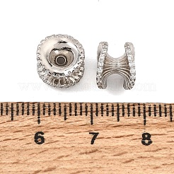 925 micro pavé de perles de zircone cubiques transparentes en argent sterling&nbsp;SE-CBAF1B2-09P