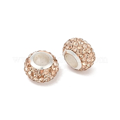 Perline di argilla con strass in lega&nbsp;ALRI-D300-03S-03