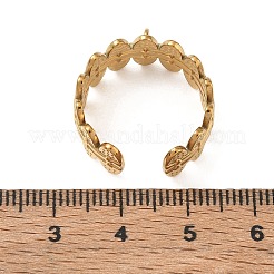 Sertissage de bague ouverte ovale en acier inoxydable 304&nbsp;SA-CBA37BC-07G