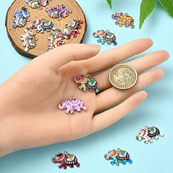 14шт 14 цвета сплава эмалевые подвески&nbsp;FIND-YW0006-24