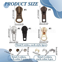 Бегунки молнии из цинкового сплава и молния в верхней части заглушки&nbsp;FIND-PH0021-82