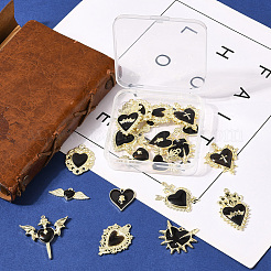 20 шт. 10 стиля подвески из сплава эмали в готическом стиле&nbsp;PALLOY-SC0004-45C