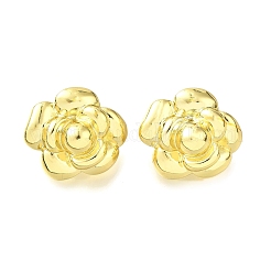 Латунные серьги-гвоздики для женщин&nbsp;LS-EJEW-F365-03LG