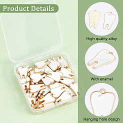 60pcs pendentifs en émail en alliage&nbsp;ENAM-SC0008-03