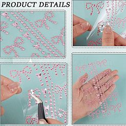 1 Beutel Acryl-Strass-Aufkleber-Papierbögen zum Basteln&nbsp;DIY-CP0013-54
