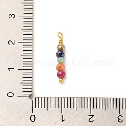 Стеклянные круглые подвески из бисера&nbsp;KK-M266-13G-01