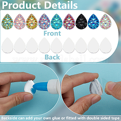 36 Stück 9 Farben Harz Cabochons&nbsp;DIY-FG0007-12
