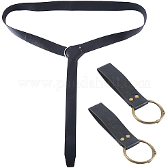 1 cintura avvolgente in pelle PU con catena&nbsp;AJEW-CL0003-70B