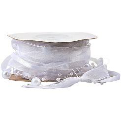 Лента из полиэфирных и пластиковых бусин&nbsp;OCOR-WH20012-61B