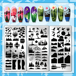 1 шт. шаблоны изображений для дизайна ногтей из пластика&nbsp;AJEW-PH0006-32D