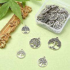 50шт 5 стиля подвески из сплава в тибетском стиле&nbsp;TIBE-YW0001-35