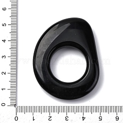 Кольца из натурального черного обсидиана&nbsp;G-U024-01