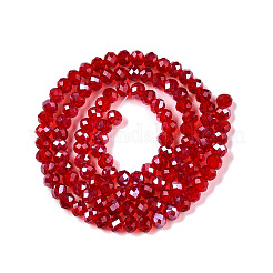 Стеклянные бусины с гальваническим покрытием &nbsp;LS-EGLA-A044-T3mm-A01