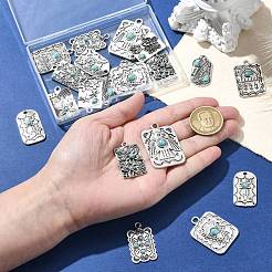 24шт 12 стиля подвески из смолы имитация бирюзы&nbsp;FIND-CJ0003-52