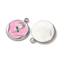 Подвески из нержавеющей стали 304 с эмалью&nbsp;STAS-P406-18P-02