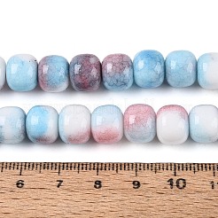 Нити из окрашенных стеклянных бусин с эффектом омбре&nbsp;GLAA-N067-01A-17