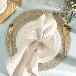 12 шт. кольца для салфеток из сплава и искусственного жемчуга&nbsp;AJEW-CP0006-65