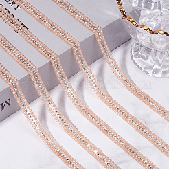 Glitzerglas-Hotfix-Strasse und Kunstperlen&nbsp;DIY-WH20011-18A