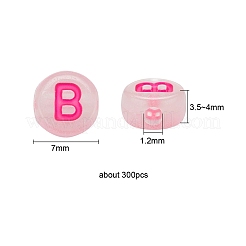 300 шт. Светящиеся акриловые бусины&nbsp;MACR-YW0001-40