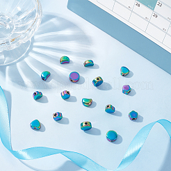 Стойка покрытие радужного цвета бусины из нержавеющей стали 304&nbsp;STAS-DC0007-51