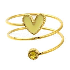 Ионное покрытие (ip) 304 нержавеющая сталь микро паве кубический цирконий перстни для женщин&nbsp;RJEW-U013-11G-02