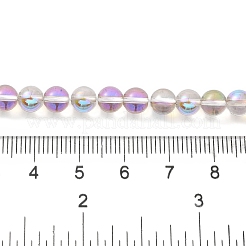 Trasparenti perle di vetro placca fili&nbsp;GLAA-T032-T6mm-C09