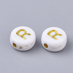 Perles acryliques plaquées&nbsp;X-PACR-R242-01R