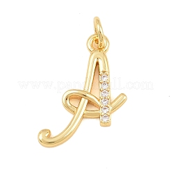 Pendenti in zirconi cubici trasparenti in micro pavè di ottone&nbsp;CU-CBA7939-01G