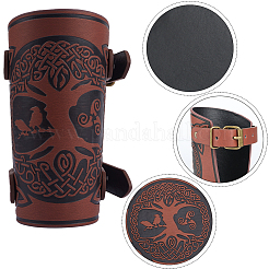 Браслет из шнура дерева жизни из искусственной кожи&nbsp;AJEW-WH0342-88B