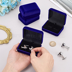 Scatole regalo in velluto per gemelli&nbsp;CON-WH0112-079B
