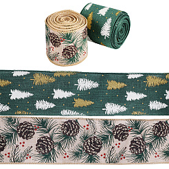 10 Yards 2 Farben Weihnachtsthema Juteschnur&nbsp;OCOR-TA0002-09A
