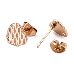 Ионное покрытие (ip) 304 нержавеющая сталь гвоздики фурнитура для сережек&nbsp;STAS-I183-04A-RG