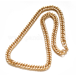 Halsketten aus gedrehten Ketten aus Edelstahl 304&nbsp;NJEW-L398-07G