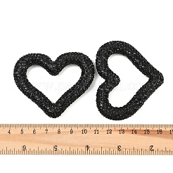 Handgefertigte Strass-Verbindungsringe aus Polymerclay&nbsp;CLAY-H009-04C